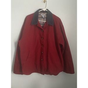 Vintage Cherokee Jacket Women XL Canvas Cotton Chore Coatt Barn